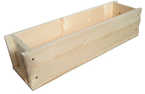 Dehner Blumenkasten, ca. 85 x 19 x 17 cm, Holz, natur, Braun