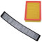 BESTPRICE Set di filtri di ispezione con 1x filtro aria, 1x filtro aria abitacolo con carboni attivi compatibile con ALPINA B3 (E46), BMW Serie 3 (E46)