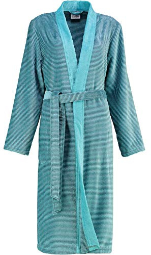 Cawö Damen Bademantel Saunamantel Kimono Form türkis Gr. 44