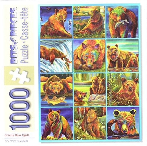 Grizzly Bear Quilt von Nancy Dunlop Cawdrey 1000 Teile Puzzle