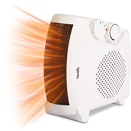 Igenix Portable 2kW Electric Low Energy Fan Heater - Features 2 Heat Settings And Cool Air Setting - With Automatic Shut Off When Its Gets Too Hot