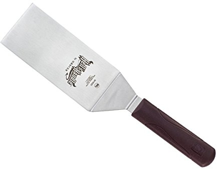 Mercer Culinary M18320 Hell's Handle 6 x 3-Inch Square Edge Turner/Spatula, Stainless-Steel, Multi-Colour