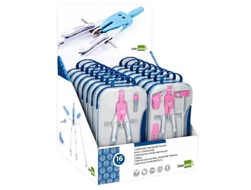 Liderpapel Compas mit Adapter Verlängerung und extra weichem Griff, 16 Boxen, 2 Modelle