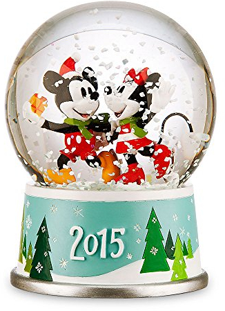 Disney Mickey and Minnie Mouse Holiday Snowglobe 2015