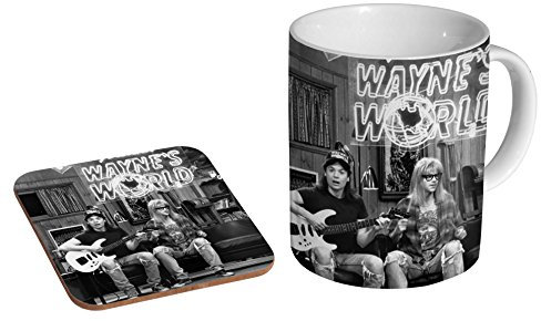Wayne's World Classic Ceramic Coffee MUG + Coaster Gift Set …
