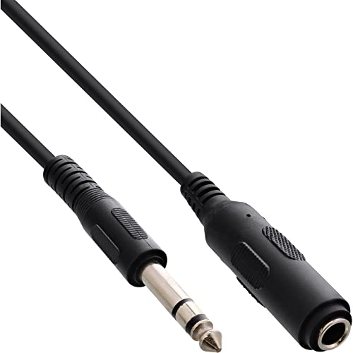 InLine 99935A - Extensión de conector estéreo (6,3 mm, 5 m)