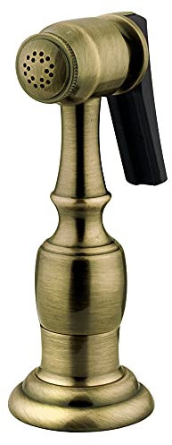 Kingston Brass Gourmetier KBSPR3 Kitchen Faucet Sprayer with Hose, Vintage Brass