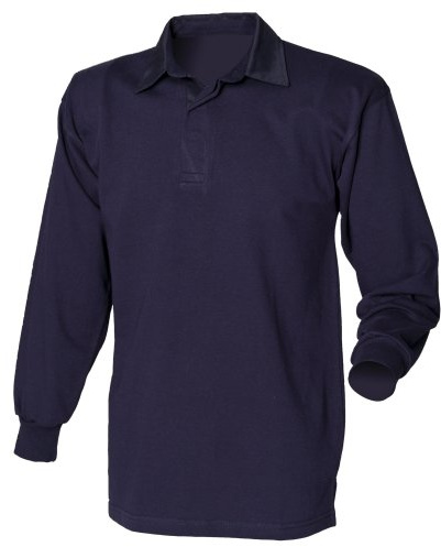 Front Row Men's Polo Shirt blue blue navy Medium