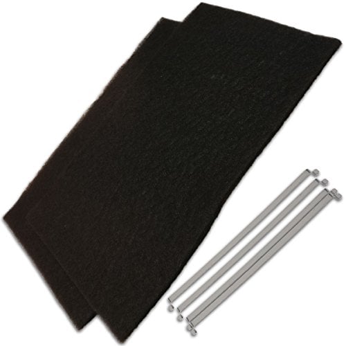 FAGOR BRANDT VEDETTE SAUTER DE-DIETRICH - AK505AE1 FILTRE CHARBON (335X195MM) + 4 LAMELLES DE FIXATION POUR HOTTE BRANDT
