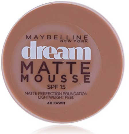 Maybelline New York - Fond de Teint Mousse Matifiant - FPS18 - Dream Matte Mousse - Cannelle (40)