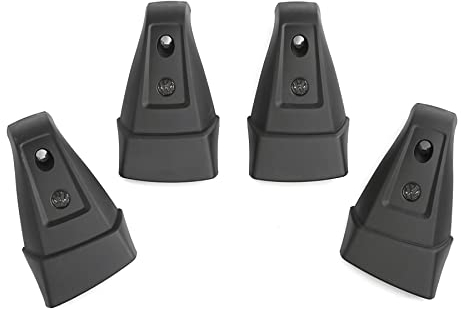 Volkswagen 5G0071720 Abdeckkappen Grundträger Dachgepäckträger Blende Kappe, 4 Stück, schwarz