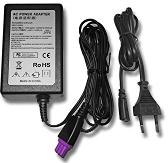 vhbw Netzteil kompatibel mit HP Deskjet 4180, 5100, 5600, 5800, D1650, D1658, D1660, D1663, D2500, D2660 Drucker - 200 cm