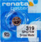 Renata / Swatch Group - Knopfzelle Silberoxid 319 RENATA 1.55V 21mAh - Blister(s) x 1