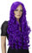 CAISHA 80cm Extra Langhaarige Perücke Voluminös Cosplay Party Wig Lila CP22