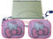 XtremeAuto® FULL REAR WINDOWS SUN SCREEN SET FOR CAR. Retractable Rear Roller Blind (93cm x 68cm) - 2 x Hello Kitty, Car Side Window Sunshades - (44cm x 36cm)