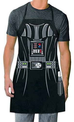 ICUP Star Wars – Darth Vader Be The Character Schürze für Erwachsene, 100% Baumwolle, verstellbar, Schwarz