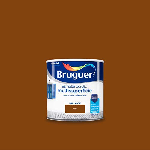 Bruguer Acrylic Multisuperficie Esmalte al agua Brillante Ocre 250 ml