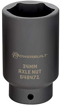 Powerbuilt Douille d'écrou d'essieu 1/2 x 34 mm - 648471