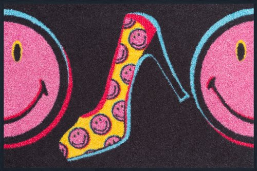 wash + dry 056119 Fußmatte Smiley Shoes, 50 x 75 cm
