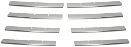 OMAC Kühlergrill Leisten Grillleisten kompatibel mit VW Transporter T5 2003-2010 Chrom Silber 8x