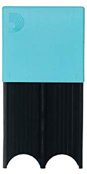 D'Addario Reed Guard - Sax and Clarinet Reed Case - Fits Reeds for Bass Clarinet, Contrabass Clarinet, Tenor Saxophone, and Baritone Saxophone - Holds 4 Reeds - Prevents Warping - Blue