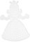 Hama Stiftplatte Prinzessin Weiß 258
