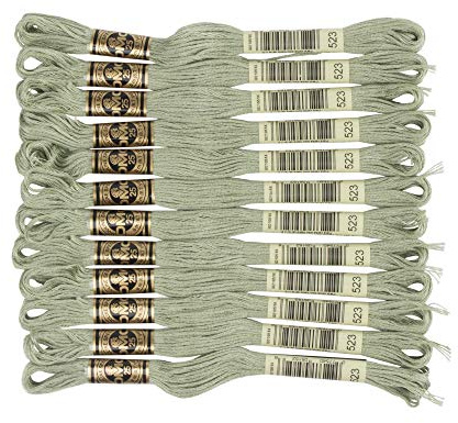 DMC 6-Strand Embroidery Cotton Floss, Light Fern Green