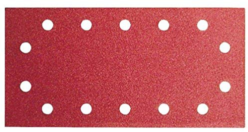 Bosch Accessories 2609256B31 Feuilles abrasives pour Ponceuses vibrantes 115 x 280 Nombre de trous 14 Grain 240 Lot de 10 feuilles