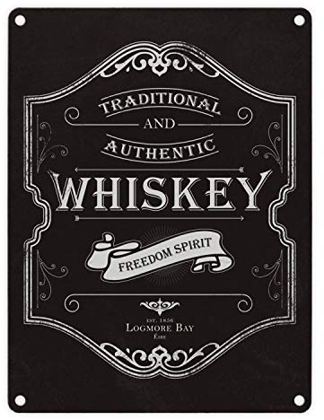 trendaffe - Das Whiskey Logo Metallschild in 15x20 cm