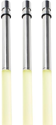 Bottlelight Flaschenlicht aus LED für verschiedene Flaschen. Nutzung mit Batterie als LED Flaschenlicht. Flasche aus Aluminium-Acrylglas in Warmweiß, 3er Pack