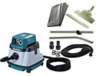 Makita VC2510LX1 - Aspiradora (2600 W, Aspiradora cilíndrica, Seca y húmeda, Bolsa para el polvo, 25 L, 73 dB)