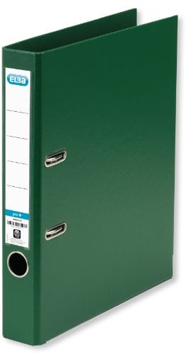 Elba Premium Akten-Ordner A4, smart Pro plus, 5 cm schmal, Kunststoff Ordner, grün, 10 Stück