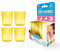 Babycup Premières Tasses - Sippy Cups verres ouverts pour bébés et bambins dès 4m+, tasse d'apprentissage graduée et transparent, 100% recyclable, libre de BPA, capacité 50ml (Jaune)
