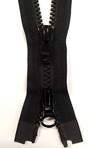 YKK Reißverschluss 2-Wege teilbar Vislon 5mm Krampe 110cm 580 schwarz