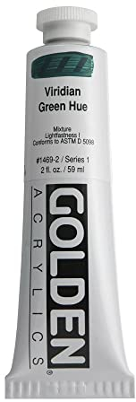 Golden Acrylique : 60ml épais Historical - Viridian Vert Hue