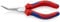 KNIPEX Greifzange (Nadelzange) mit Mehrkomponenten-Hüllen verchromt 160 mm, 31 25 160