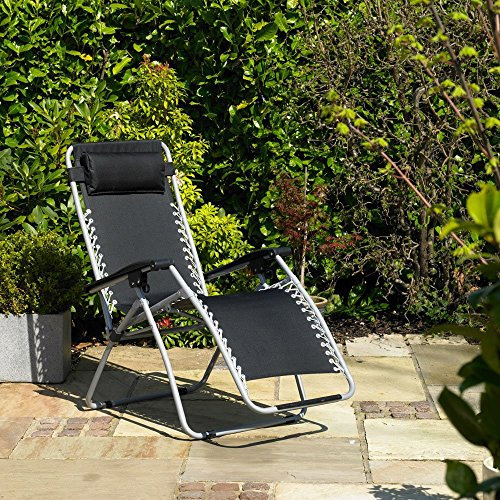 Kingfisher Gravity Garden Reclining Sun Chair Lounger
