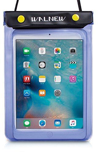 WALNEW Universelle wasserdichte eReader-Schutzhülle für Amazon Kindle 2022/Kindle Paperwhite/Oasis/Tastatur/Kindle Fire 7, iPad mini, Kobo Clara/Nia und mehr, Blau