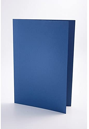 Guildhall Foolscap Blue Mediumweight Square Cut Folder [Pack of 100]