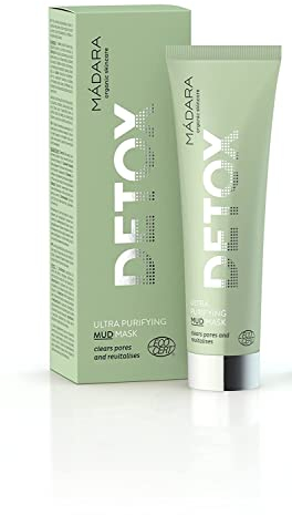 MÁDARA Bio-Hautpflege | Ultrareinigende Schlamm-Maske – 60 ml, Mit nordischem Waldseeschlamm, Tiefenreinigend, Entgiftend, Verengt die Poren