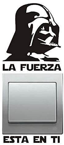 Pegatina Sticker Vinilo decorativo para enchufe interruptor pared, cristal, puerta diseño frase divertida emotiva - calcomania DIY decal original (K300)