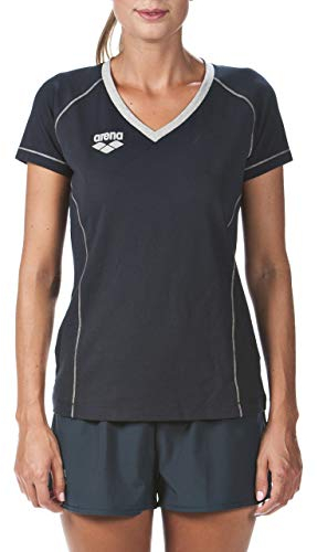 ARENA Damen T-Shirt Standard Team Line Short Sleeve Navy, XS