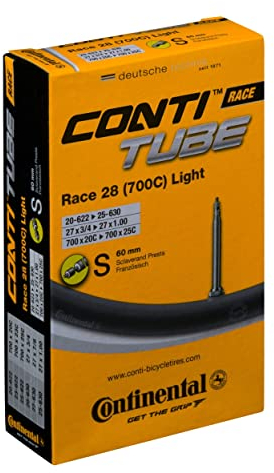 Continental Schlauch Race 28 Light SV 60 Cámara, Unisex, s60, 60 mm