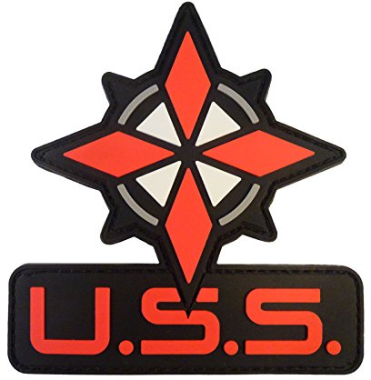 Resident Evil Op Raccoon City USS Logo Umbrella Security PVC Rubber 3D Hook Patch