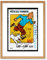 Wee Blue Coo Postage Stamp France Euro Tintin Snowy HERGE POSTMARKED Framed Print F97X5757