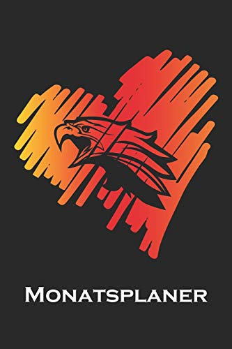 Monatsplaner: Monatsplaner, Termin-Kalender | Geschenk-Idee für Adler Fans | A5 | 120 Seiten