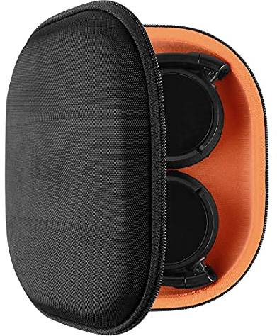 Geekria Shield Headphones Case Compatible with Sony MDR-ZX300, MDR-ZX110, MDR-ZX600, MDR-ZX330BT Case, Replacement Hard Shell Travel Carrying Bag with Cable Storage (Black)