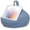 iBeani iPad & Tablet Stand / Bean Bag Cushion Holder for All Devices / Any Angle on Any Surface - Blue Denim