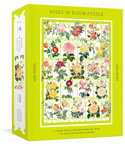 Roses in Bloom Puzzle: A 1000-Piece Jigsaw Puzzle Featuring Rare Art from the New York Botanical Garden: Jigsaw Puzzles for Adults