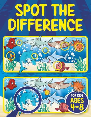 Spot the Difference Book for Kids ages 4-8: Seek and Find Hidden Picture Activity Book for 4-6, 6-8 | Fun Gifts for 4, 5, 6, 7 and 8 Year Old Children